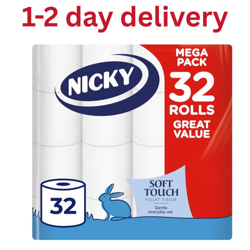 Nicky soft touch toilet - nicky, tissue