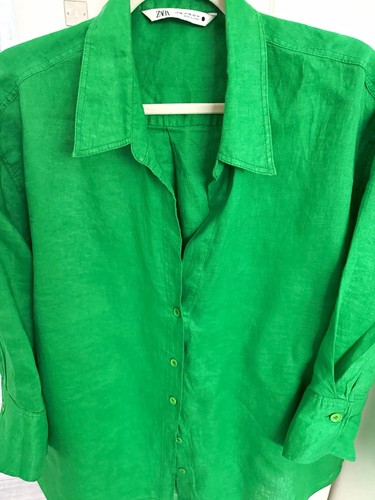 Zara green linen - zara,