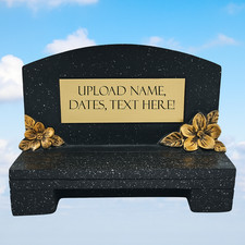 Small Memorial Grave Bench -