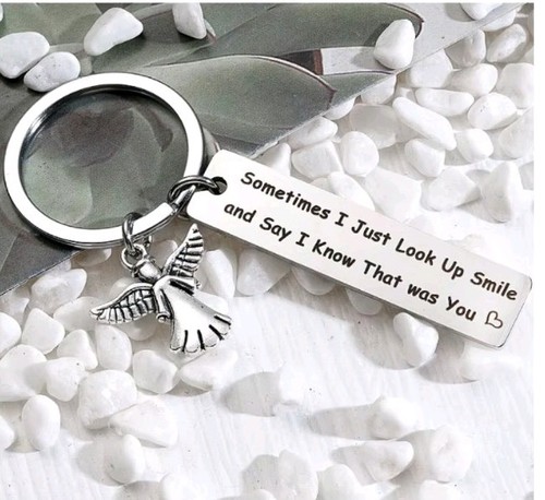 Stainless steel keyring - stainless,