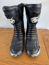 Swift Torsion UK 10 EUR 44 Black Motorbike / Motorcycle Boots