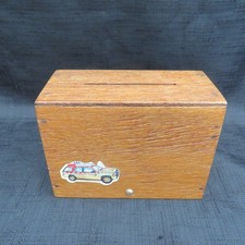Vintage Wooden Money Box