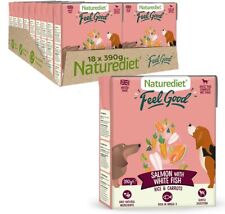 Feel Good Wet Dog Food, Natural and Nutritionally Balanced, Salmon, 390G 18 Pack