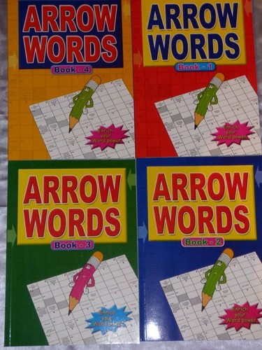 Arrow words puzzle books - words,