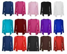 Girls Kids School Fashion Pocket Plain Open Boyfriend Cardigan Age 7-13 Size UK