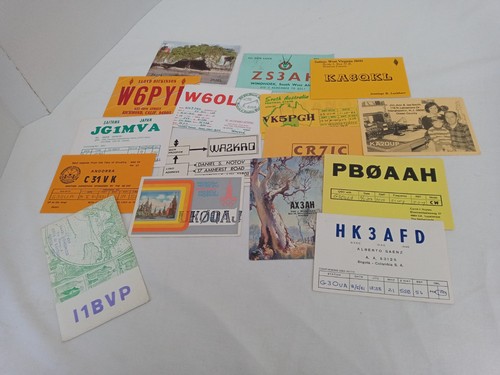 Job lot qsl - lot, cards