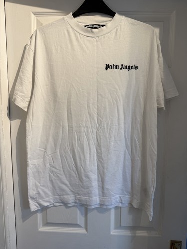 Palm angels white logo crew - palm,