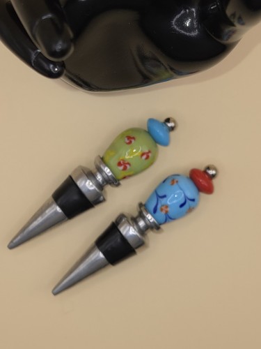 Pair murano style hand blown - hand,