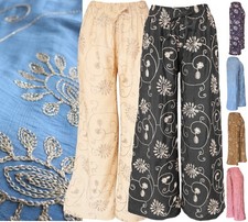 Women Embroidered Wide‑Leg