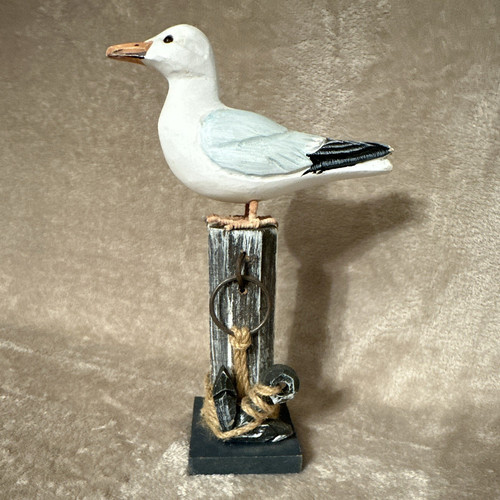 Seagull bird figurine nautical - figurine,