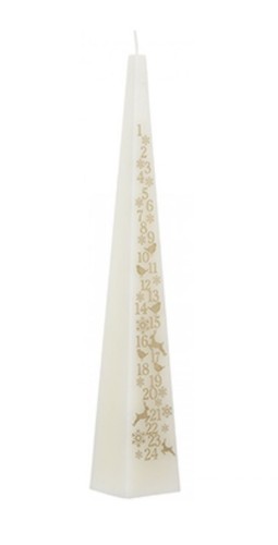 Cream tall pyramid - cream,