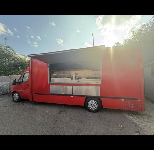 Red food truck - red,
