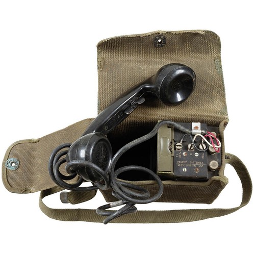 Army surplus field phone - army, us