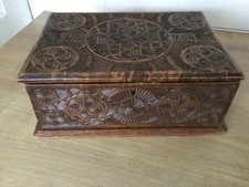 superb chip carved box , untouched condition