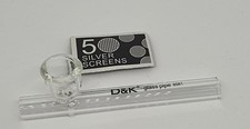 D&K Clear Glass Smoking Pipe
