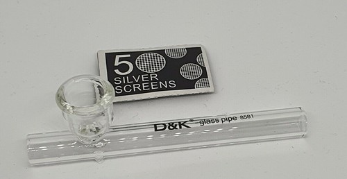 Clear glass smoking pipe - smoking,