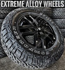 16" Black WX5 Alloy Wheels Fit Roller Team Motorhome Camper + All Terrain Tyres