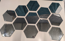 A Set Of 12 Bevelled Hexagonal