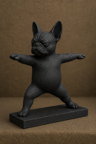 French bulldog yoga master - french,