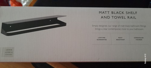 John lewis matt black shelf - john,