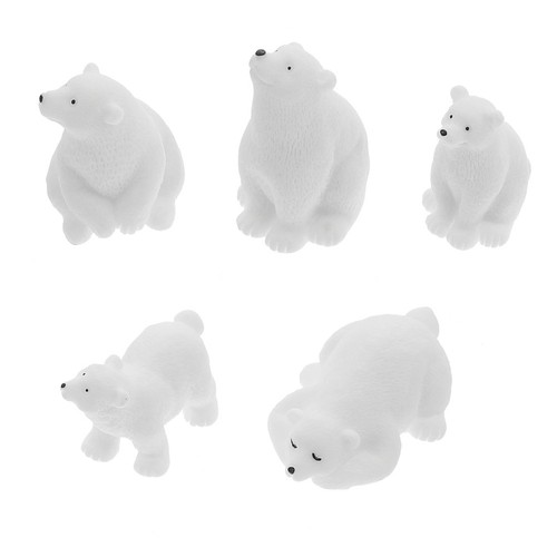 Pcs resin bear - 5, miniature