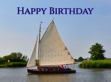 Happy Birthday Sailing Boat