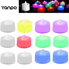 1x 6x 12x LED Fake Candles Super Realistic Flameless Electronic Decor Tea Lights