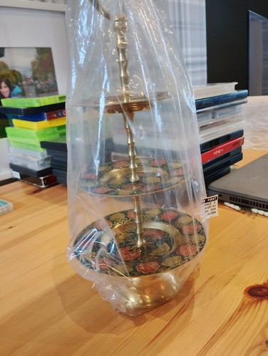 New indian brass 3 tier - new,