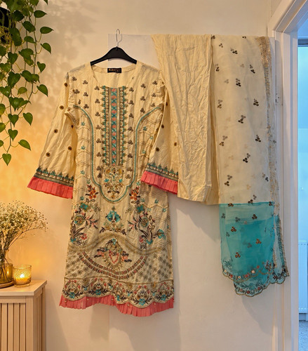 Women beige cotton salwar - women’s,