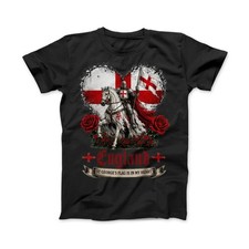 England Flag Heart T Shirt St