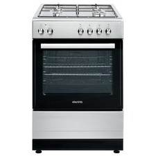 electriQ 60cm Dual Fuel Single Oven Cooker - Stainless Steel EQDFSC60A