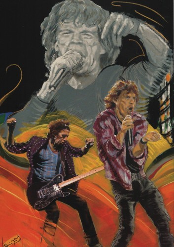 Ronnie wood art famous - art,