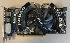 MSi R6850 Cyclone 1GD5 Power Edition/OC Graphics Card - Used Fully Working