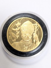 Pope John Paul II Gold Plated Medal , Poland , Vatican ,