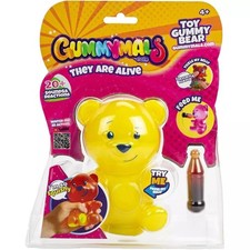 GUMMYMALS INTERACTIVE YELLOW GUMMY BEAR WITH 20+ SOUNDS & REACTIONS NEW TOY