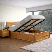 Malmo Oak Wooden Ottoman