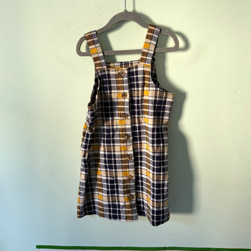 Girls check pinafore - f&f,