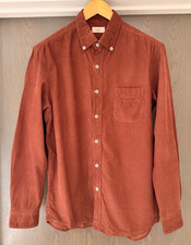 Altea Milano Mens Corduroy Shirt | Brown | Size Large