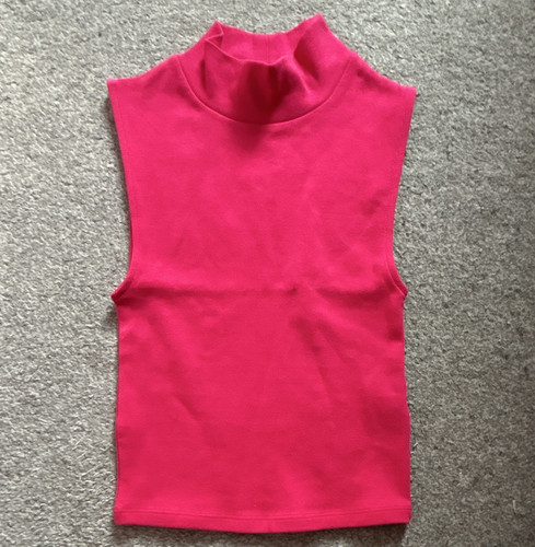 Zara pink mock neck - , knit