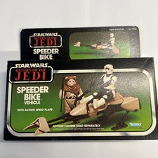 Vintage Star Wars Kenner ROTJ 1983 Speeder Bike Boxed Complete Jedi toy ESB