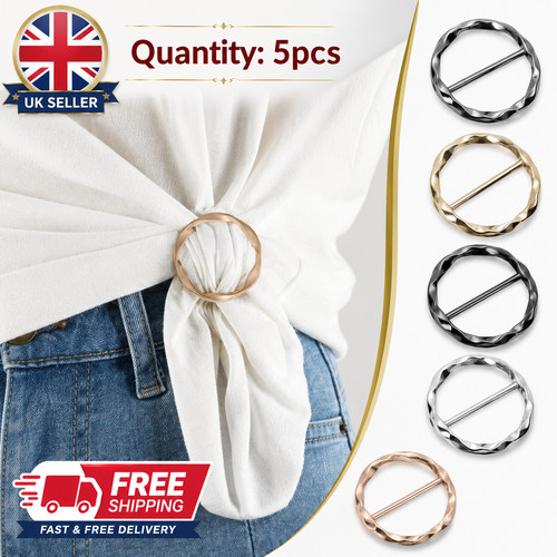 5pcs metal scarf - ring, clips