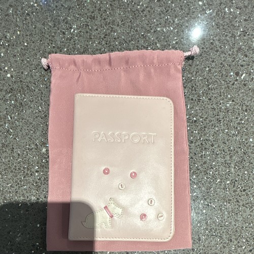 Radley pink leather passport - pink,