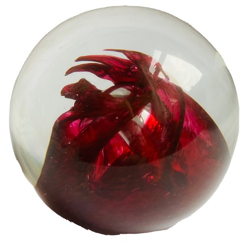 Vintage art glass paperweight - vintage,