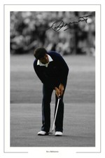 SEVE BALLESTEROS GOLF SIGNED AUTOGRAPH PHOTO THE OPEN 1984 WINNER