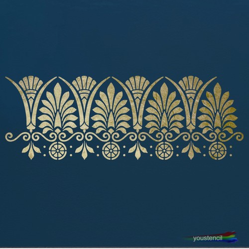 Greek border stencil for - ,