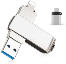 USB 3.0 128GB Dual 3 in 1 USB Flash Drives Memory Stick For iPhone Android
