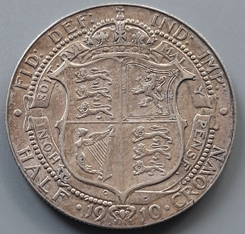 1910 edward vii half - edward, crown