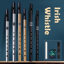 6 Hole Flute C/D Key Irish Whistle Ireland Tin Penny Whistle Flute Instrument