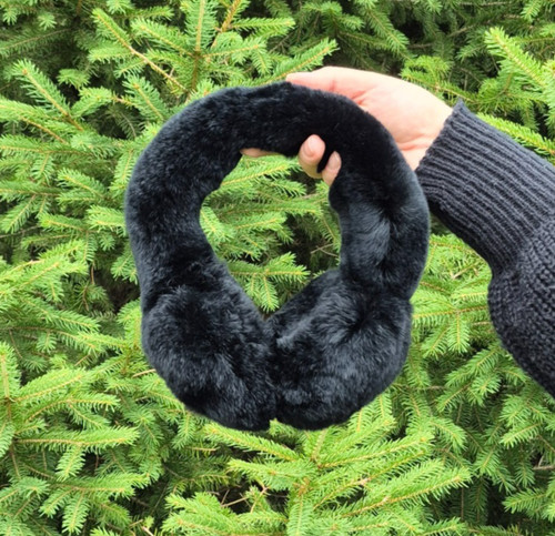 Real rabbit fur - fur, earmuffs,