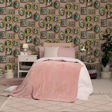 Pink Animal Wallpaper Floral